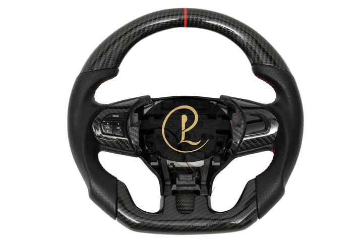 Luxera Carbon Fiber Hydrodipped Leather Steering Wheel - Luxera