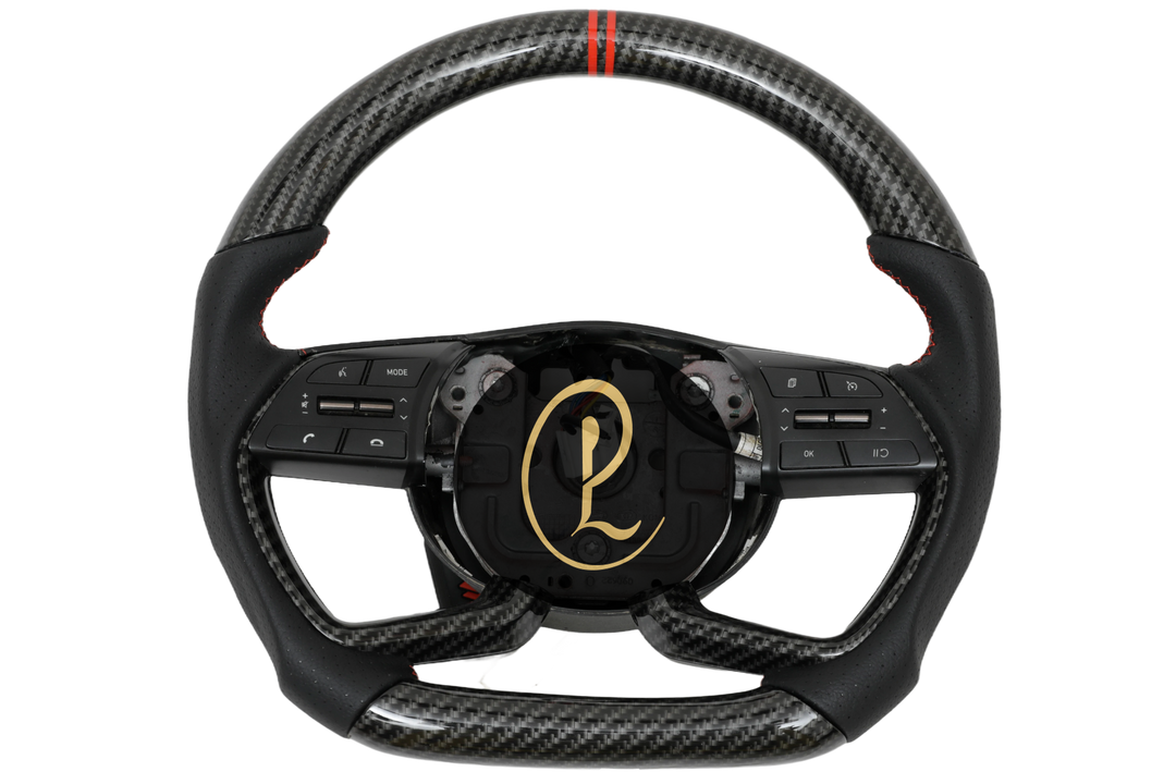 Luxera Carbon Fiber Hydrodipped Leather Steering Wheel - Luxera