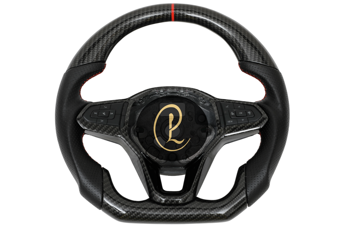 Luxera Carbon Fiber Hydrodipped Leather Steering Wheel - Luxera