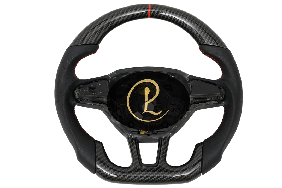 Luxera Carbon Fiber Hydrodipped Leather Steering Wheel - Luxera