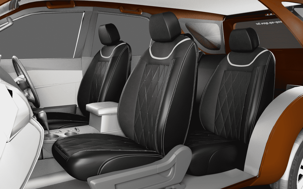 Luxera Imperium Non-Sweat Series Car Seat Covers - Black With Black - Luxera
