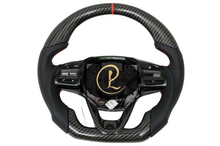 Luxera Carbon Fiber Hydrodipped Leather Steering Wheel - Luxera