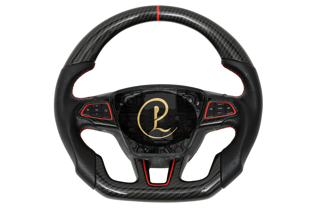 Luxera Carbon Fiber Hydrodipped Leather Steering Wheel - Luxera