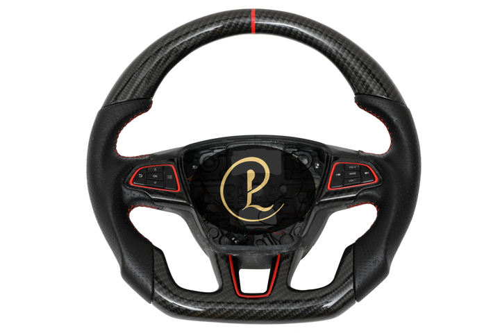 Luxera Carbon Fiber Hydrodipped Leather Steering Wheel - Luxera