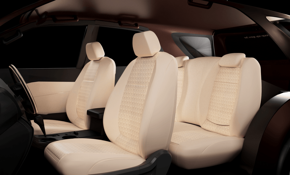 Luxera Regal Series Car Seat Covers - Full Beige - Luxera