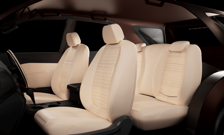Luxera Regal Series Car Seat Covers - Full Beige - Luxera