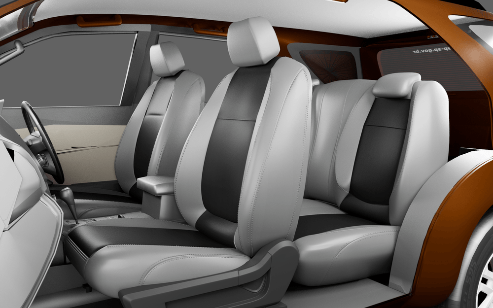Luxera Comforta Series Car Seat Covers - Black and Ice Gray - Luxera