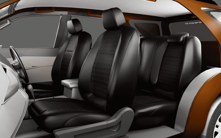 Luxera Regal Series Car Seat Covers - Full Black - Luxera