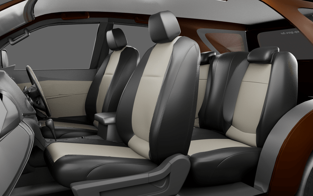 Luxera Comforta Series Car Seat Covers - Beige And Black - Luxera
