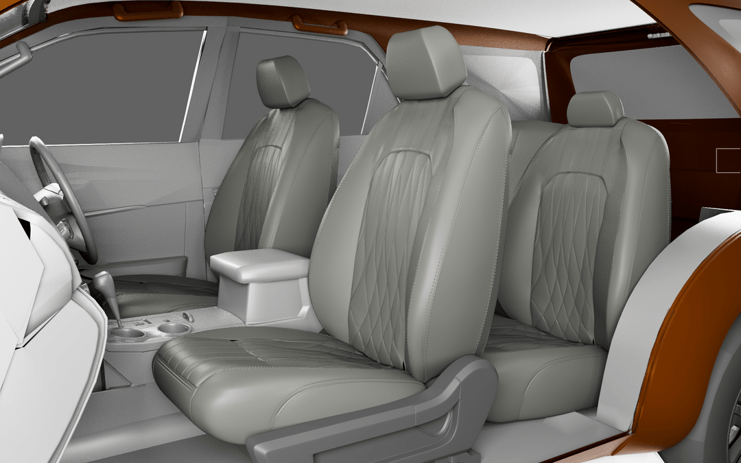 Luxera Prestige Series Car Seat Covers - Full Dark Biege - Luxera
