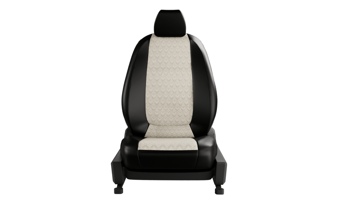 Luxera Regal Series Car Seat Covers - Beige and Black - Luxera