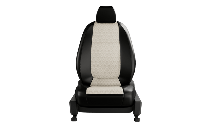 Luxera Regal Series Car Seat Covers - Beige and Black - Luxera