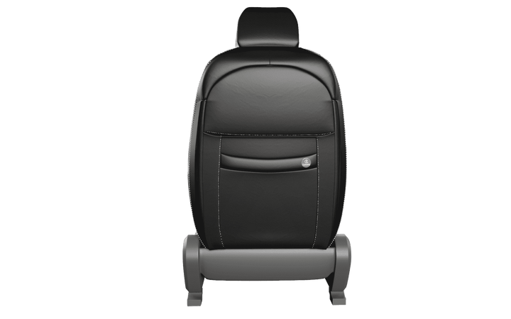 Luxera Imperium Non-Sweat Series Car Seat Covers - Beige Centre Black - Luxera