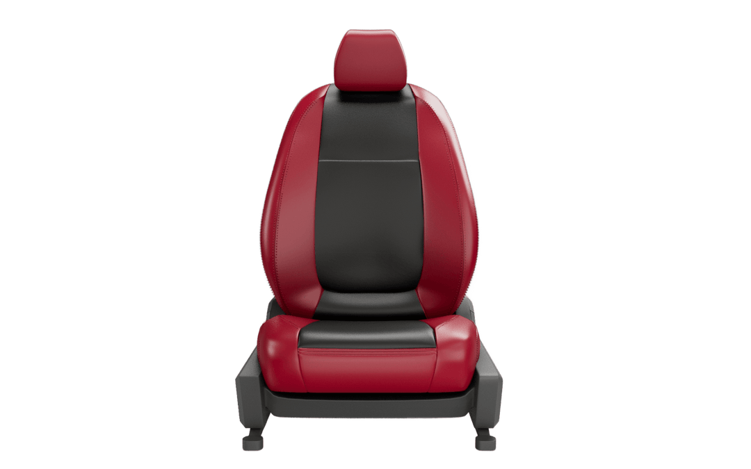 Luxera Comforta Series Car Seat Covers - Black And Red - Luxera