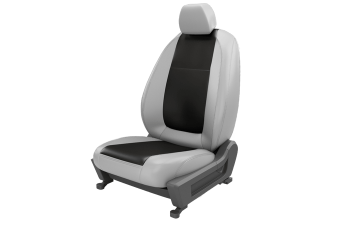 Luxera Comforta Series Car Seat Covers - Black and Ice Gray - Luxera