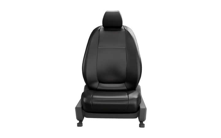 Luxera Comforta Series Car Seat Covers - Black With Black Stitching - Luxera