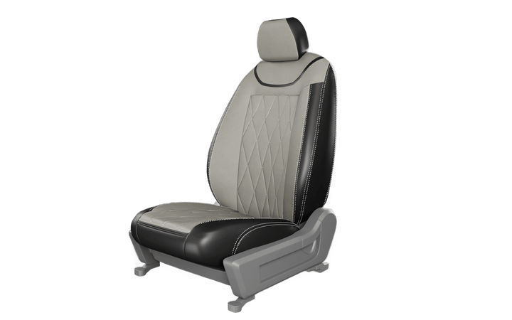 Luxera Imperium Non-Sweat Series Car Seat Covers - Beige Centre Black - Luxera