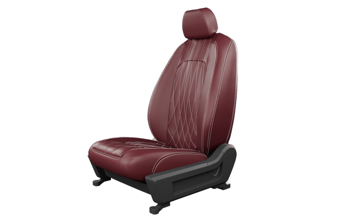 Luxera Prestige Series Car Seat Covers - Full Cherry With Silver - Luxera