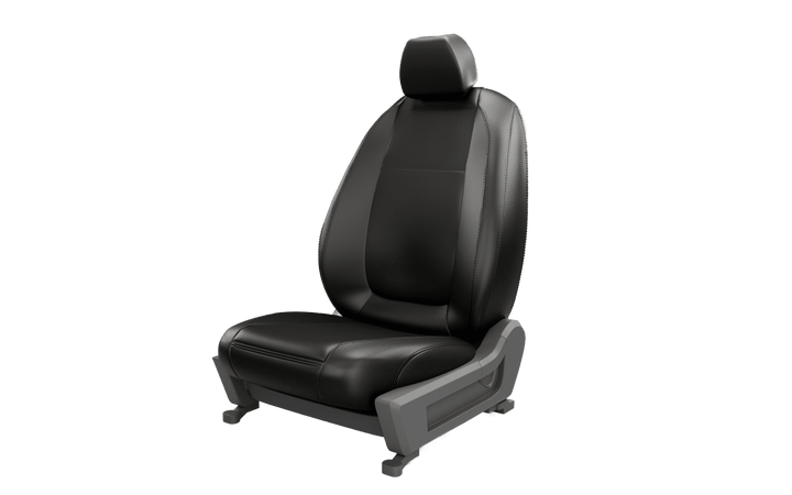 Luxera Comforta Series Car Seat Covers - Black With Black Stitching - Luxera