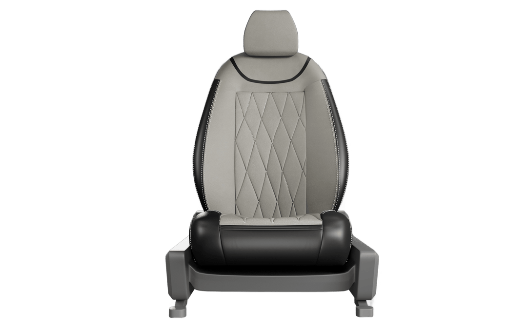 Luxera Imperium Non-Sweat Series Car Seat Covers - Beige Centre Black - Luxera