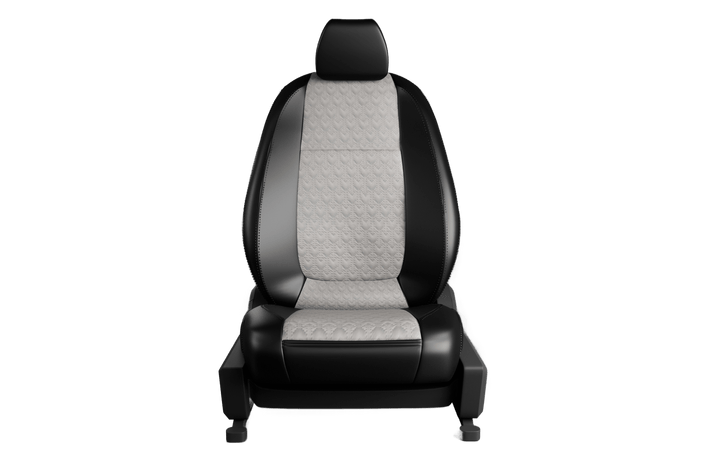Luxera Regal Series Car Seat Covers - Ice Gray and Black - Luxera