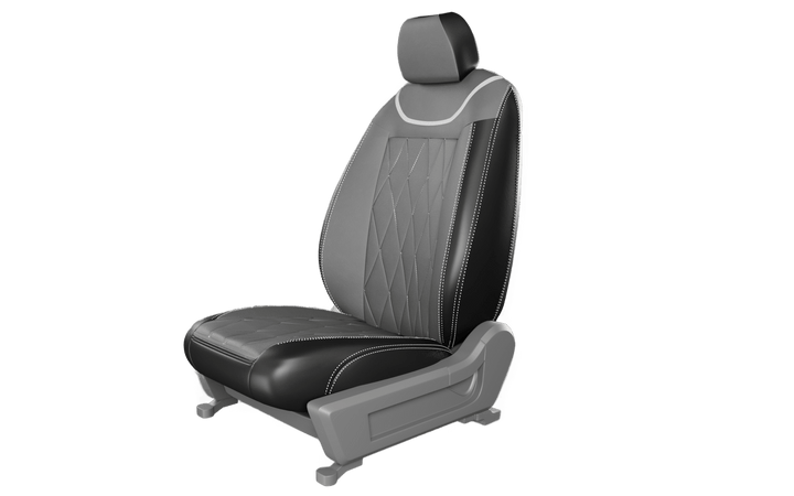 Luxera Imperium Non-Sweat Series Car Seat Covers - Dark Gray - Luxera