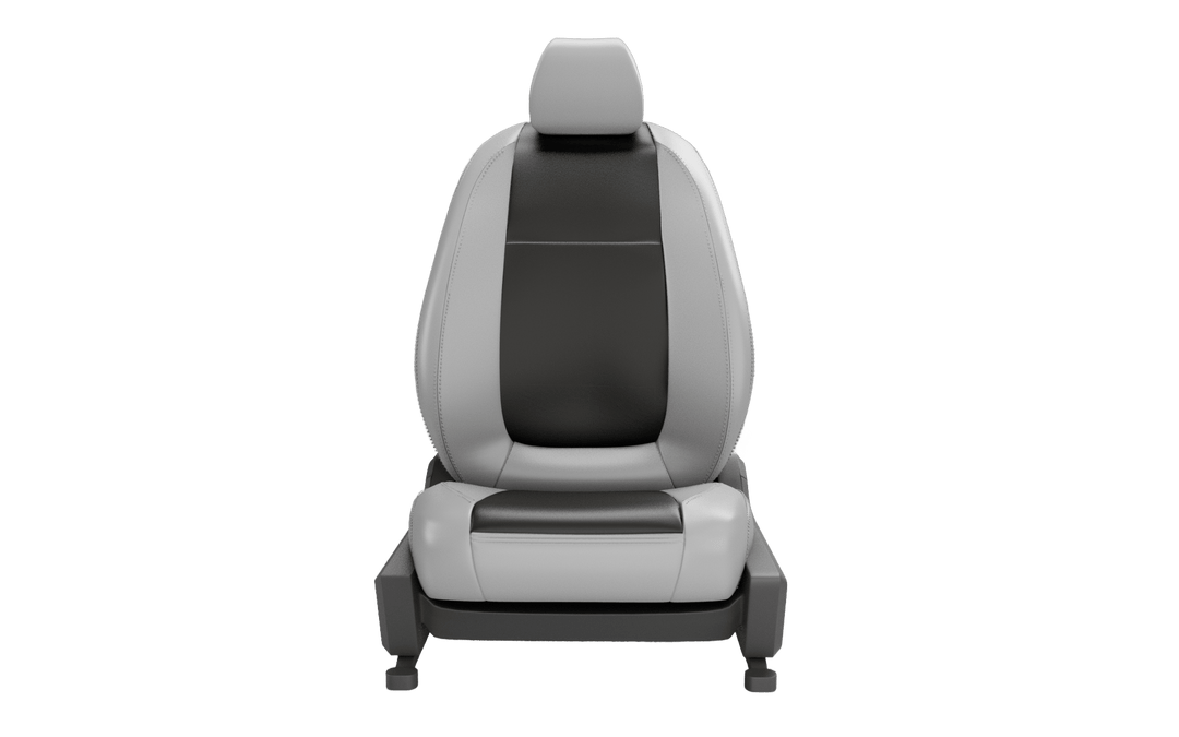 Luxera Comforta Series Car Seat Covers - Black and Ice Gray - Luxera